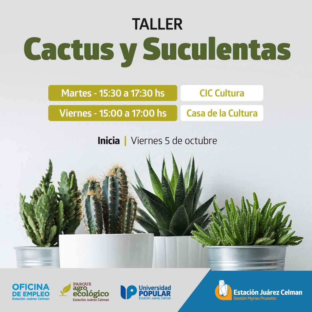 Placa Taller de CACTUS Y SUCULENTAS EJC2018-01
